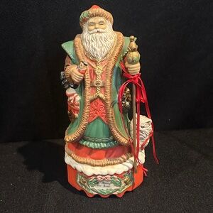 Festive Santa Claus Figurine - Multicolor